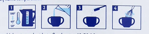 HiPP Stage 4 Dutch Formula mixing instructions