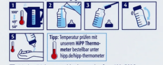 HiPP HA Stage 1 Formula mixing instructions