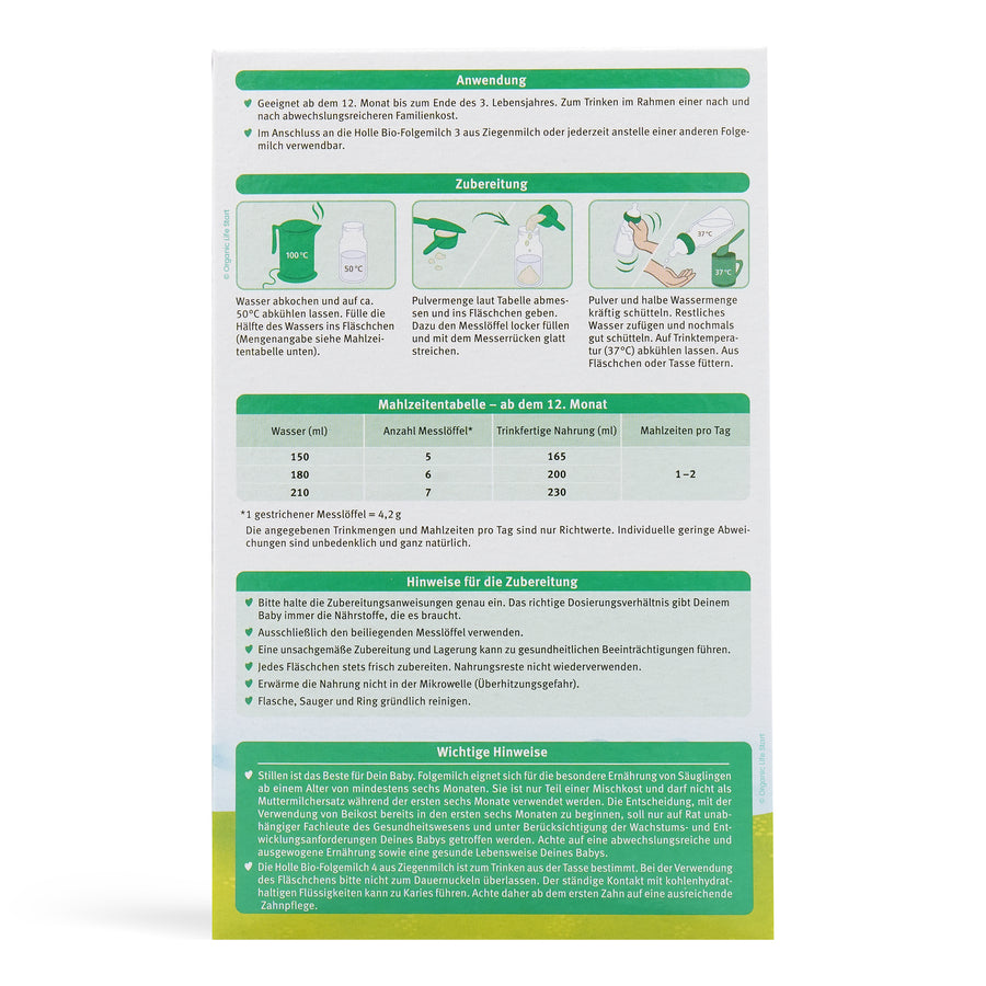 Holle Goat Milk Formula Stage 4