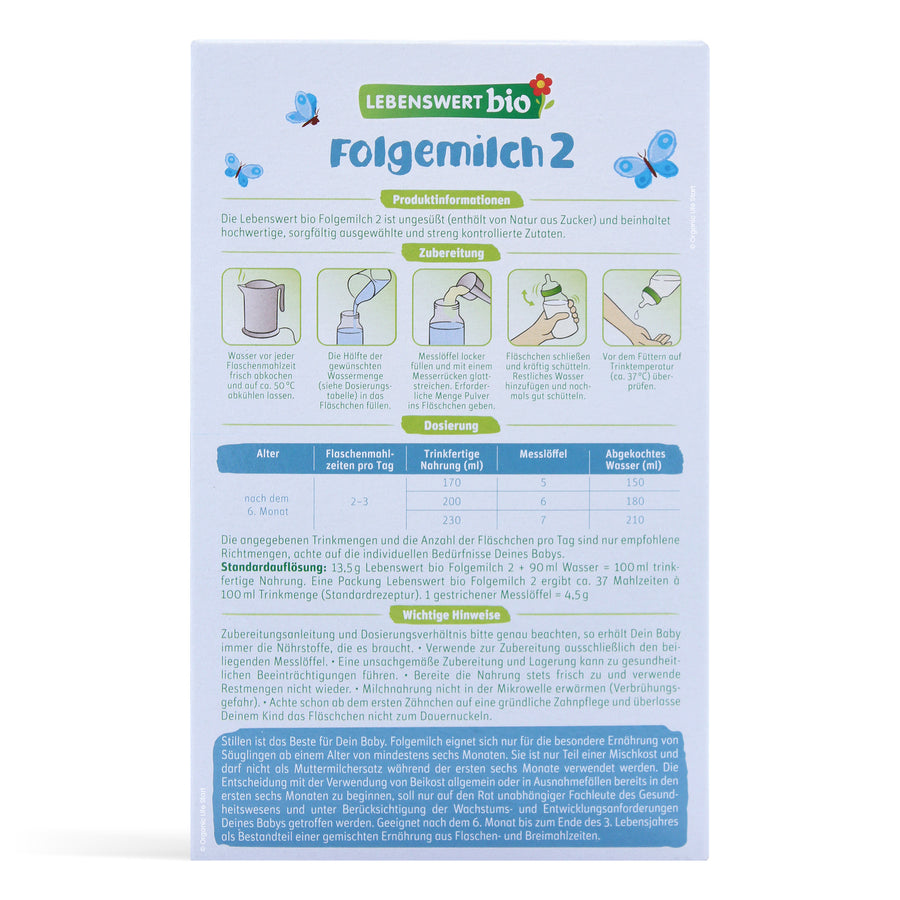 Lebenswert Stage 2 Feeding Instructions