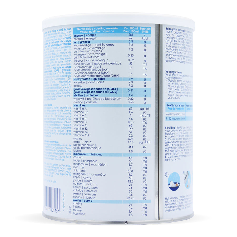 Kabrita Stage 2 Ingredients Nutritional Information