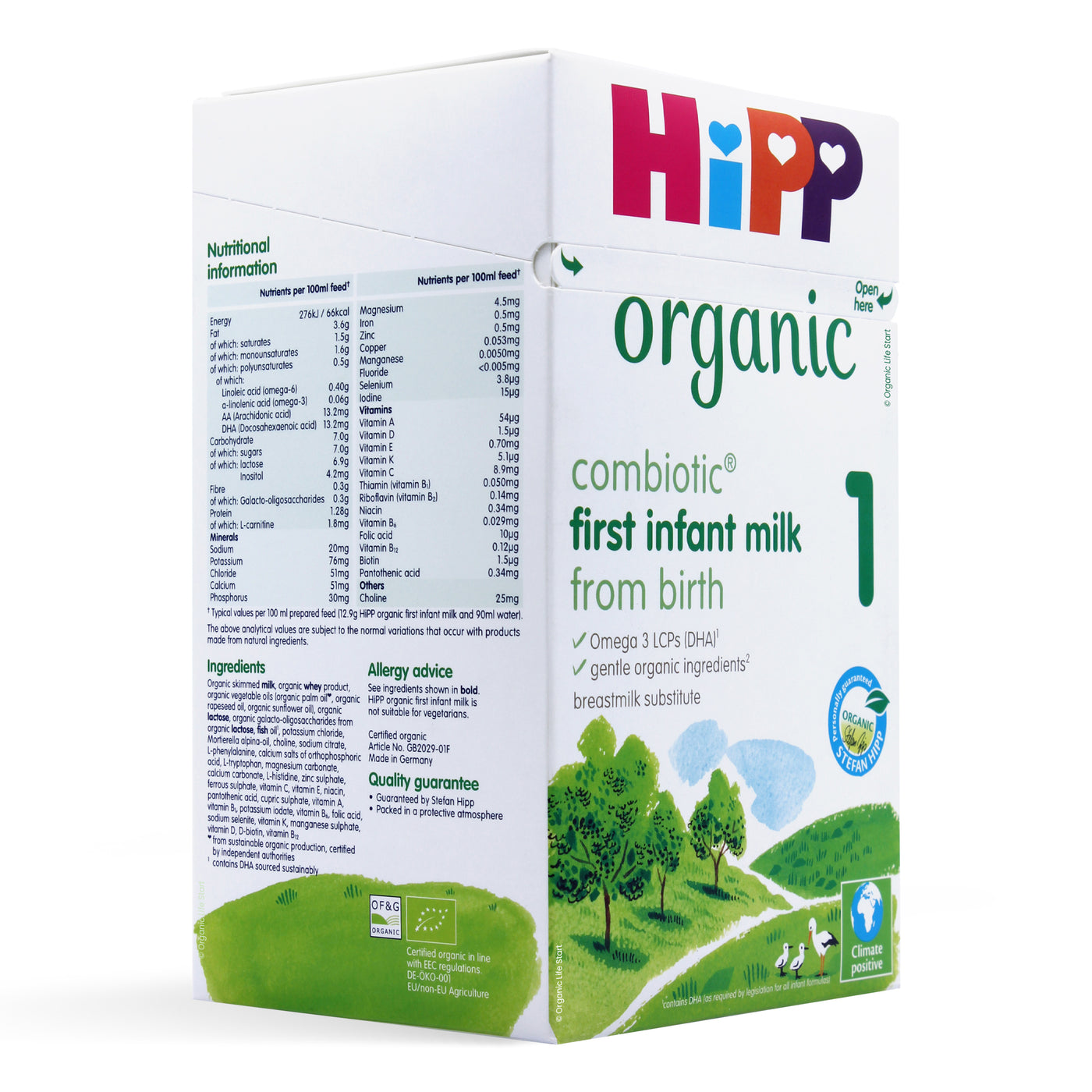 HiPP 1 Organic Combiotic First Infant Milk, 800g