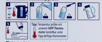 HiPP Stage 1 German Formula mixing instructions