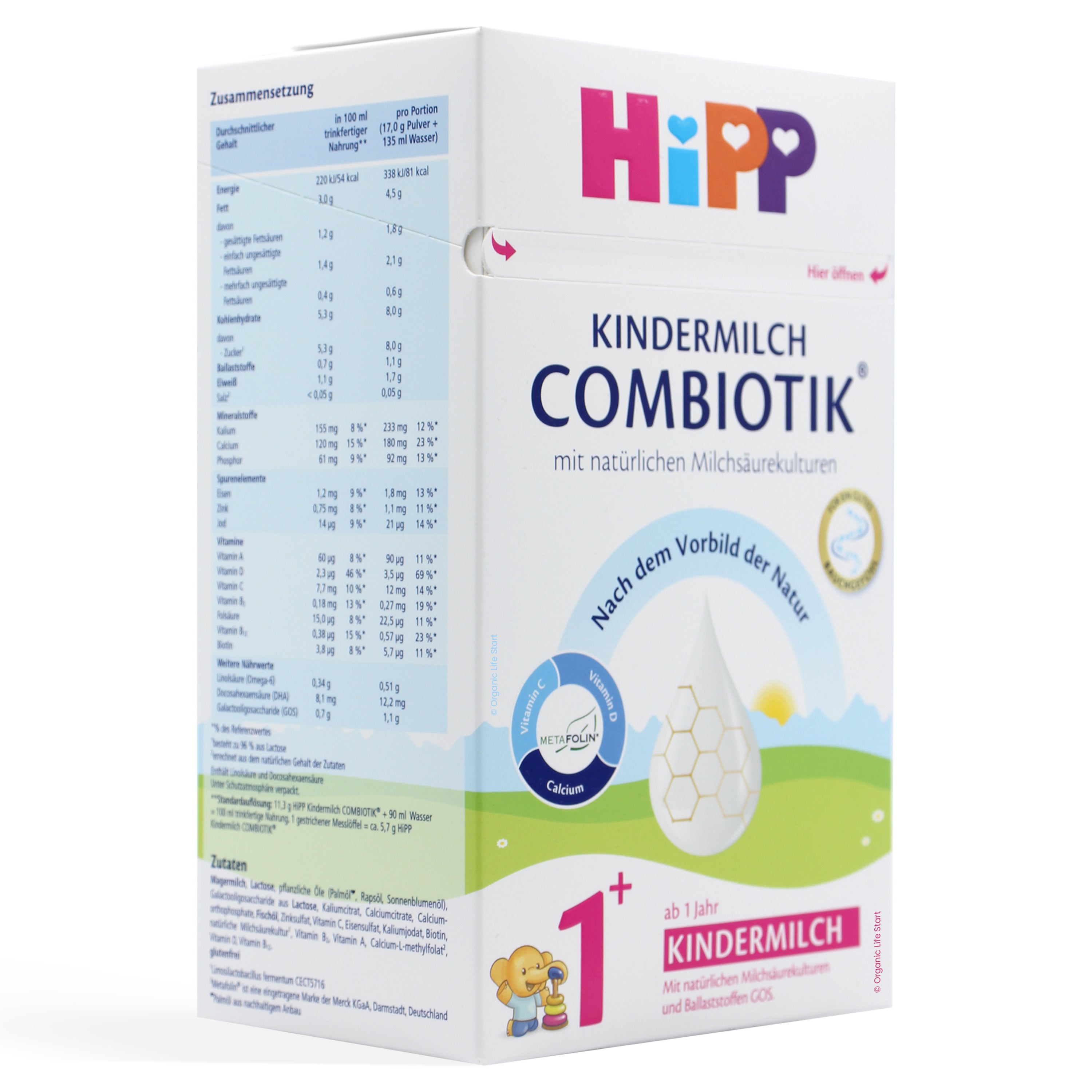 HiPP Kindermilch 1+ — Ingredients & Instructions
