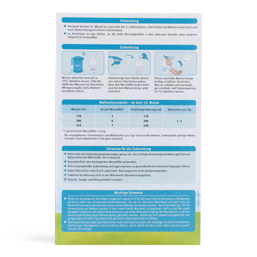 Holle Stage 3 Organic Formula