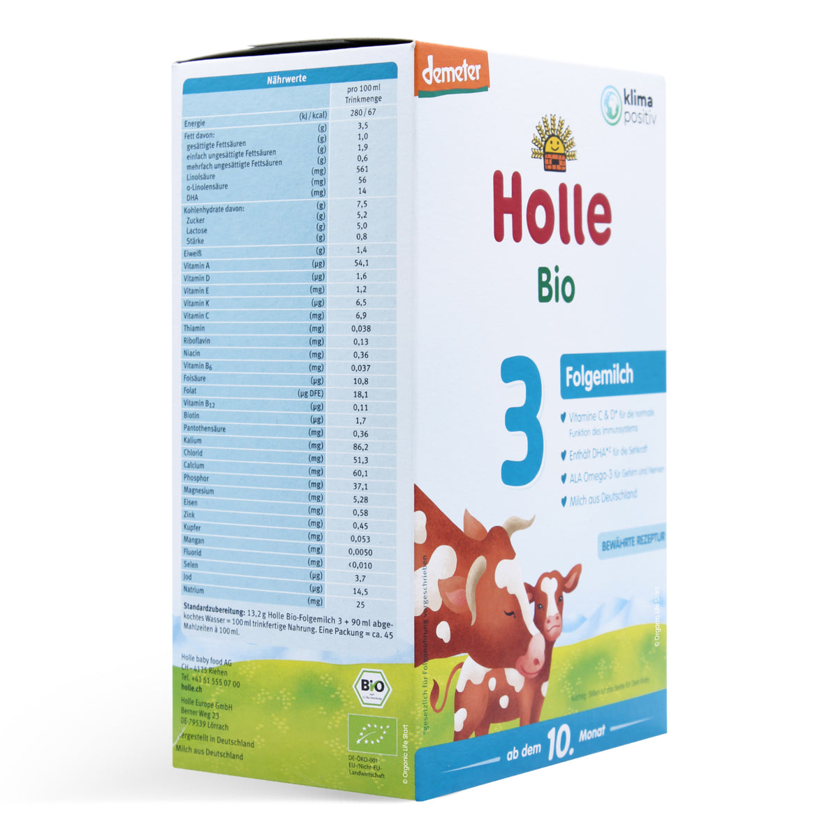 Holle Bio Stage 3 Organic Toddler Formula