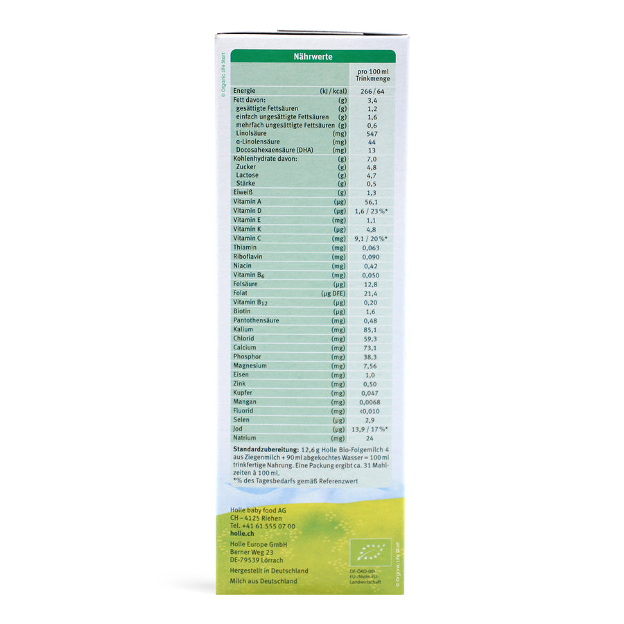 Holle Goat Milk Formula Stage 4