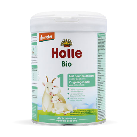 Holle Bio Goat Dutch Stage 1 Infant Milk Formula tin front view