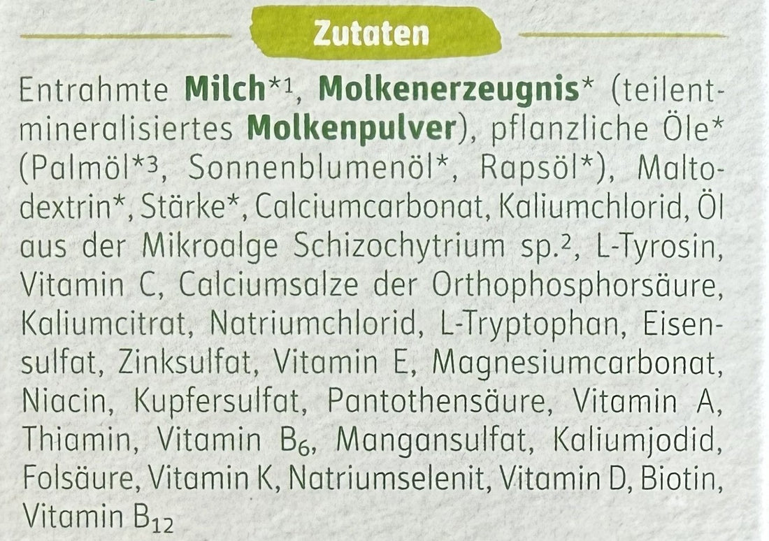 Lebenswert Stage 2 Formula ingredients