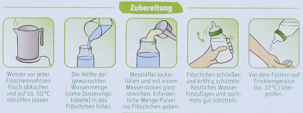 Lebenswert Stage 2 Formula mixing instructions