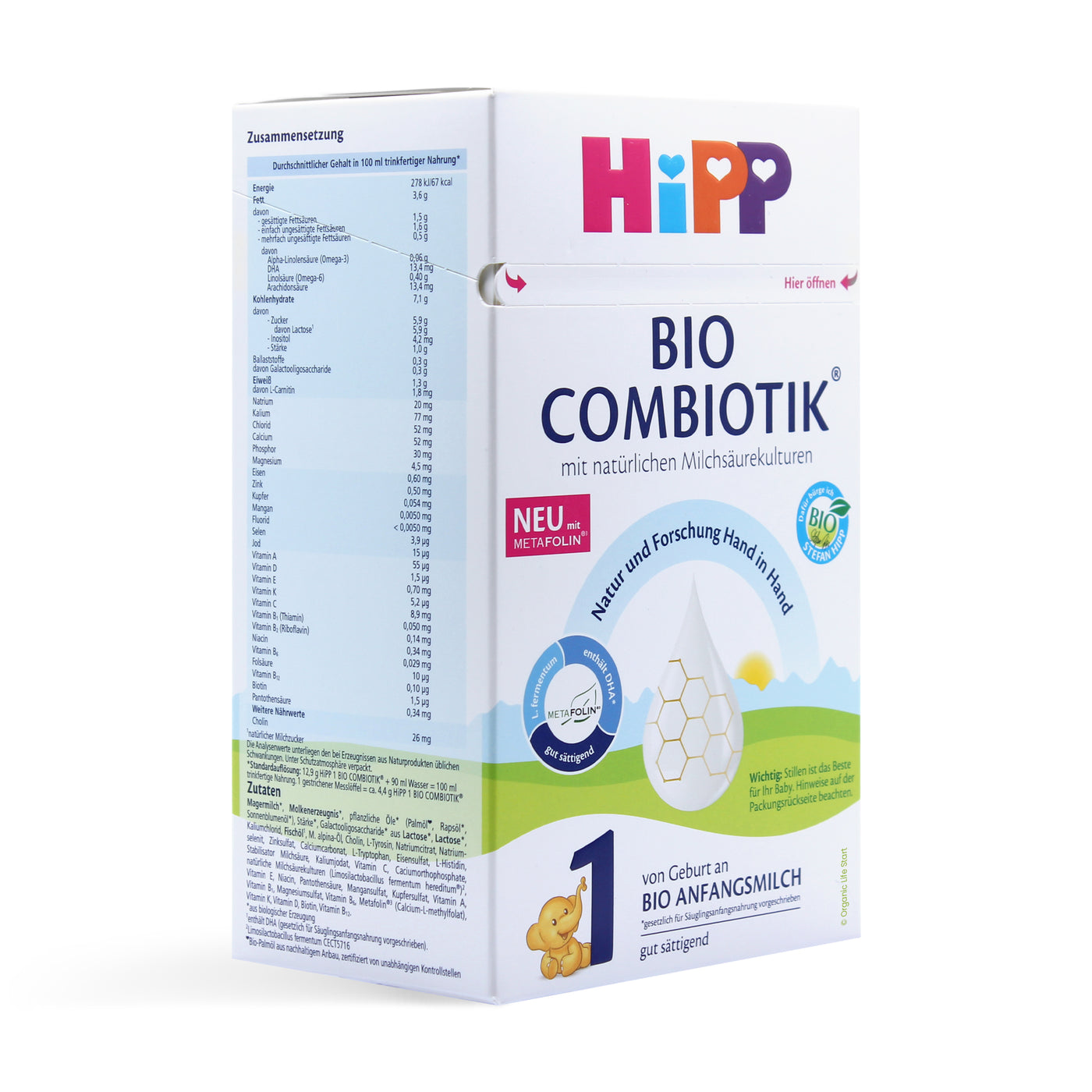 HiPP Stage 1 ORGANIC COMBIOTIC Baby Formula READY TO FEED Bottle! 6 PA