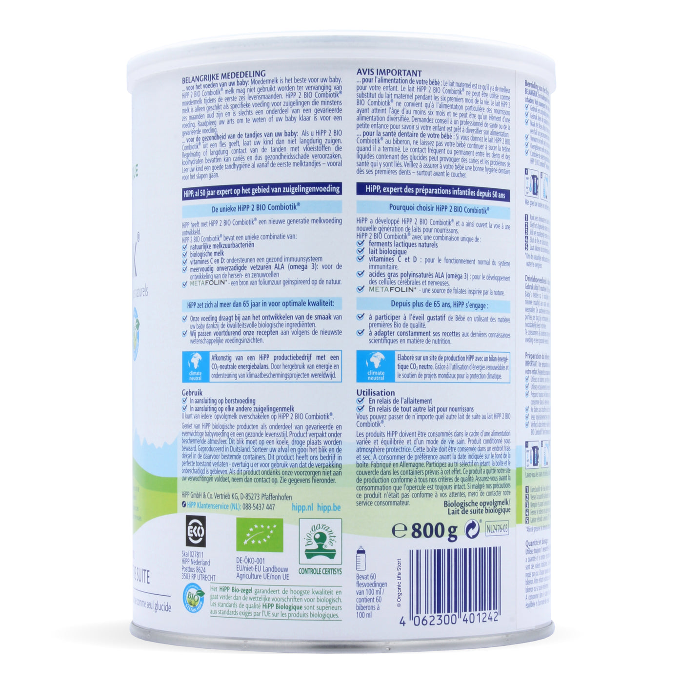 HiPP Dutch Stage 2 Combiotic Follow-on Milk Formula, Discontinued Form