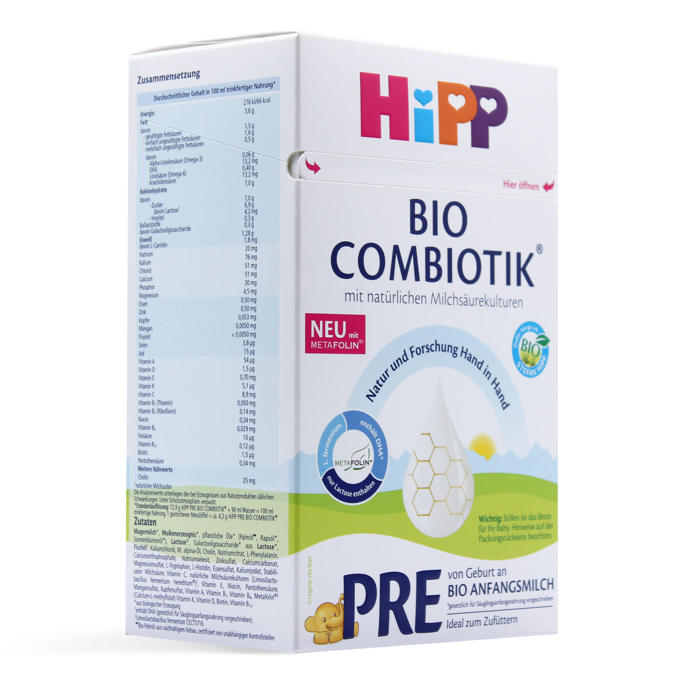 HiPP ORGANIC (BIO) Stage 1 Baby Formula Vita from Europe