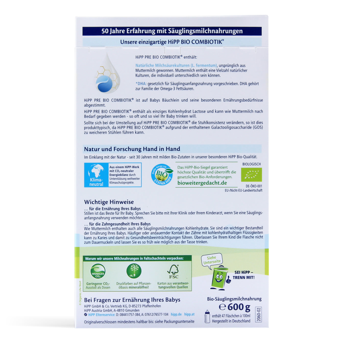 HiPP® Official German Stage Pre Organic Formula // Save 25% Today ...