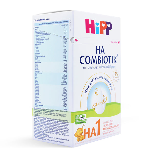 【4箱】Hipp STEP1 粉ミルク 600g 0ヶ月〜Combiotik Hipp 1 Combiotic Organic Baby Formula (from birth) - Pack of