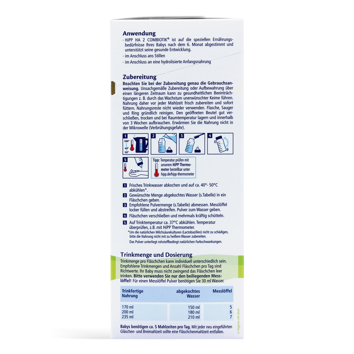 HiPP HA Germany Hydrolyzed Stage 2 Combiotic Follow-On Infant Milk Formula
