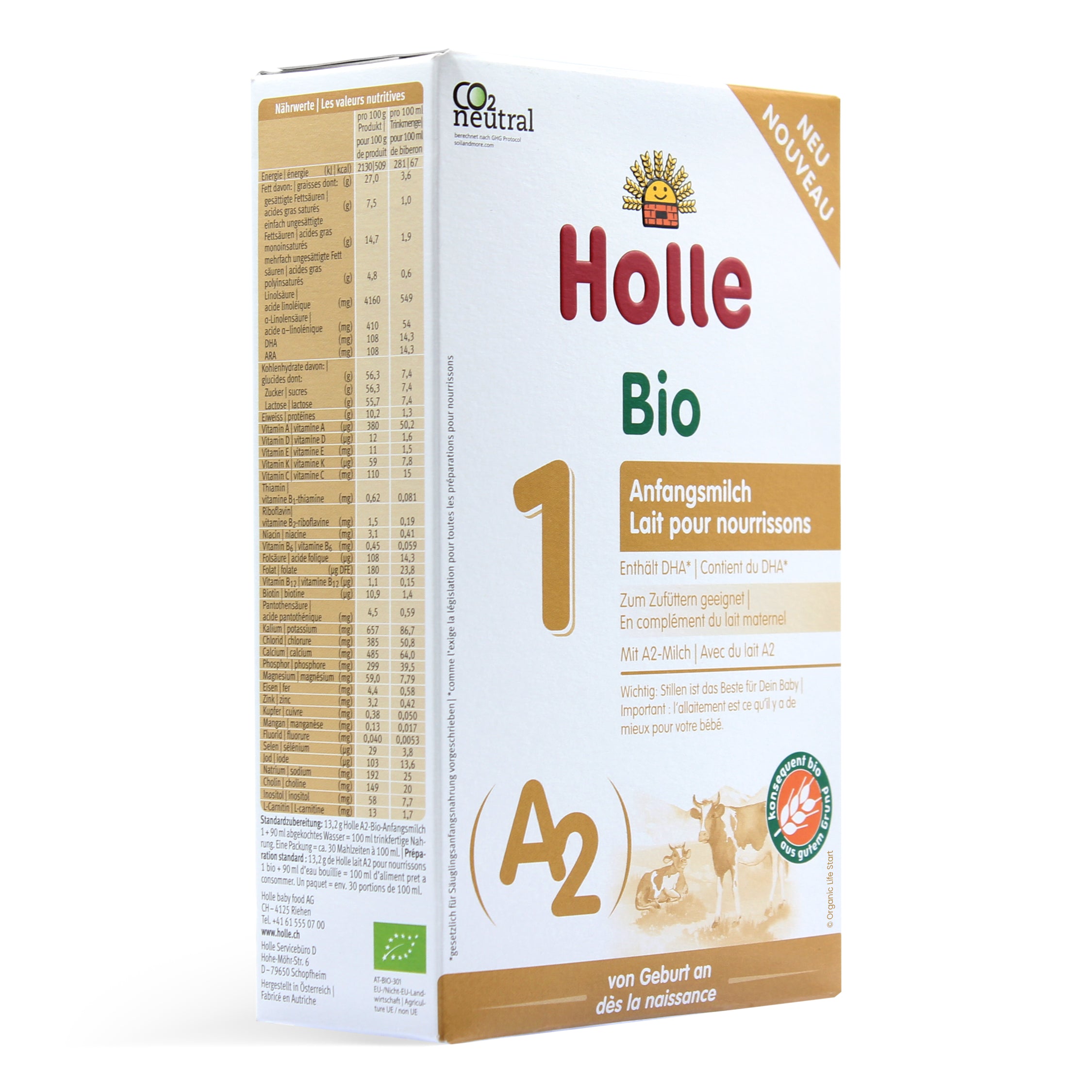 ミルク a2 Organic Follow-On Formula 400g Holle Cow A2 Organic Follow-on Milk Stage 2 6+ months • 400g