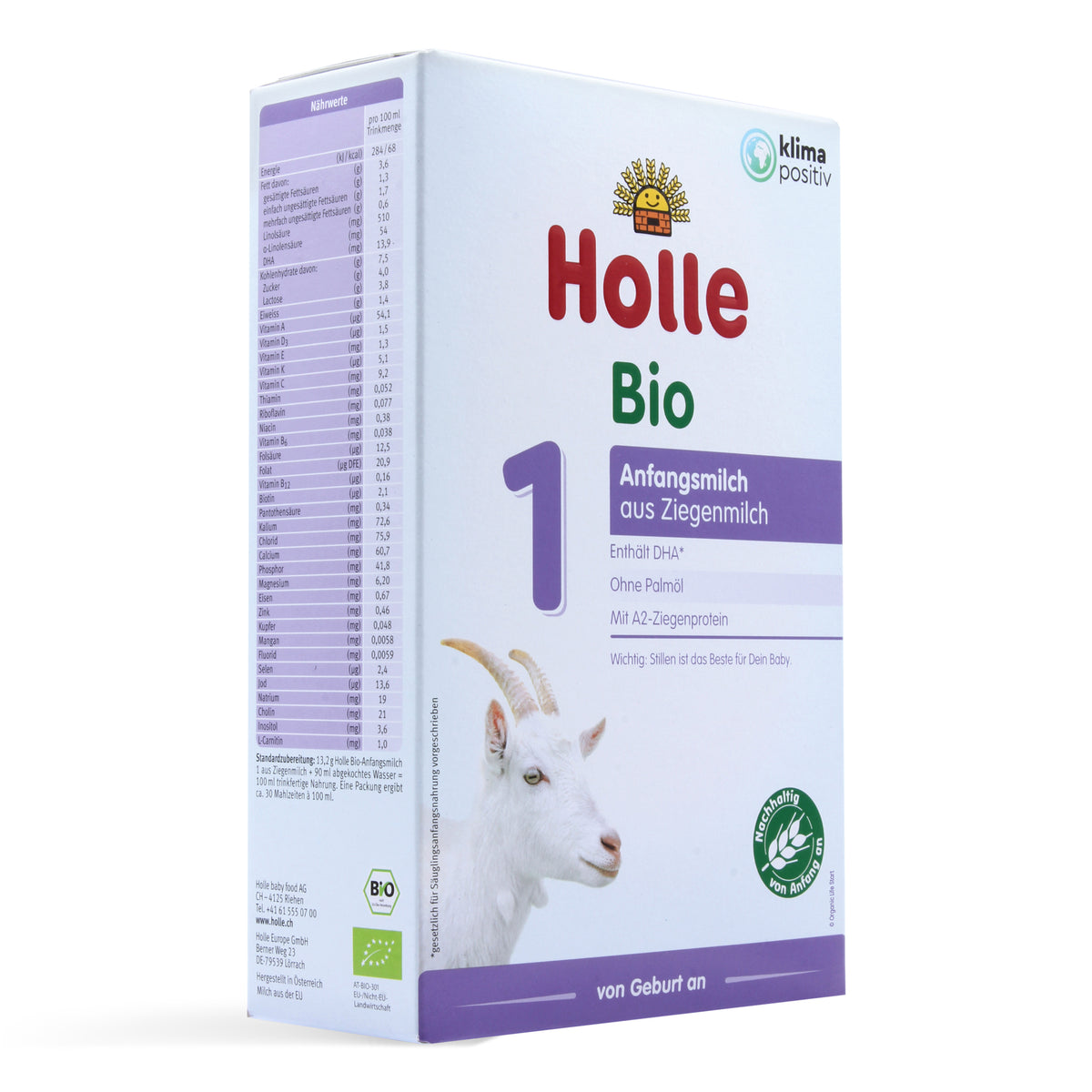 Holle Goat Stage 1 Organic Infant Milk Formula