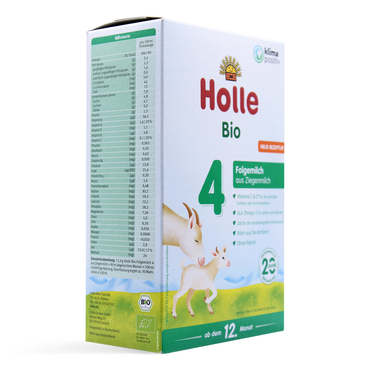 Holle Goat Stage 4 Organic Toddler Milk Formula