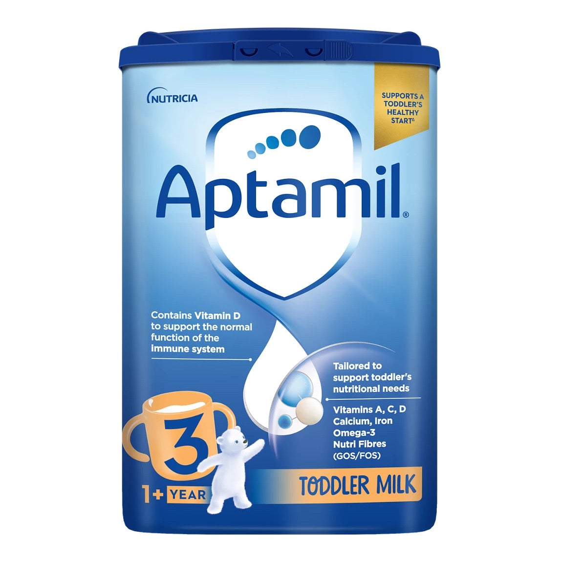 Aptamil 3 Toddler Baby Milk Ready to Use Liquid Formula, 1-3 Years, 200ml  (Pack of 15),package may vary